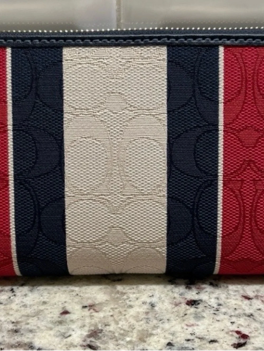 Coach Jacquard Zip Around Closure Wallet (NWOT)
